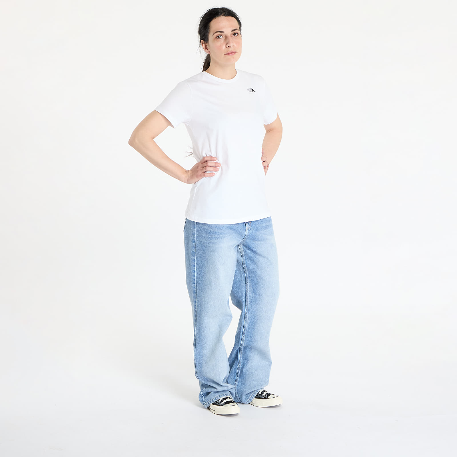 T-Shirts The North Face W S/S Simple Dome Tee Tnf White