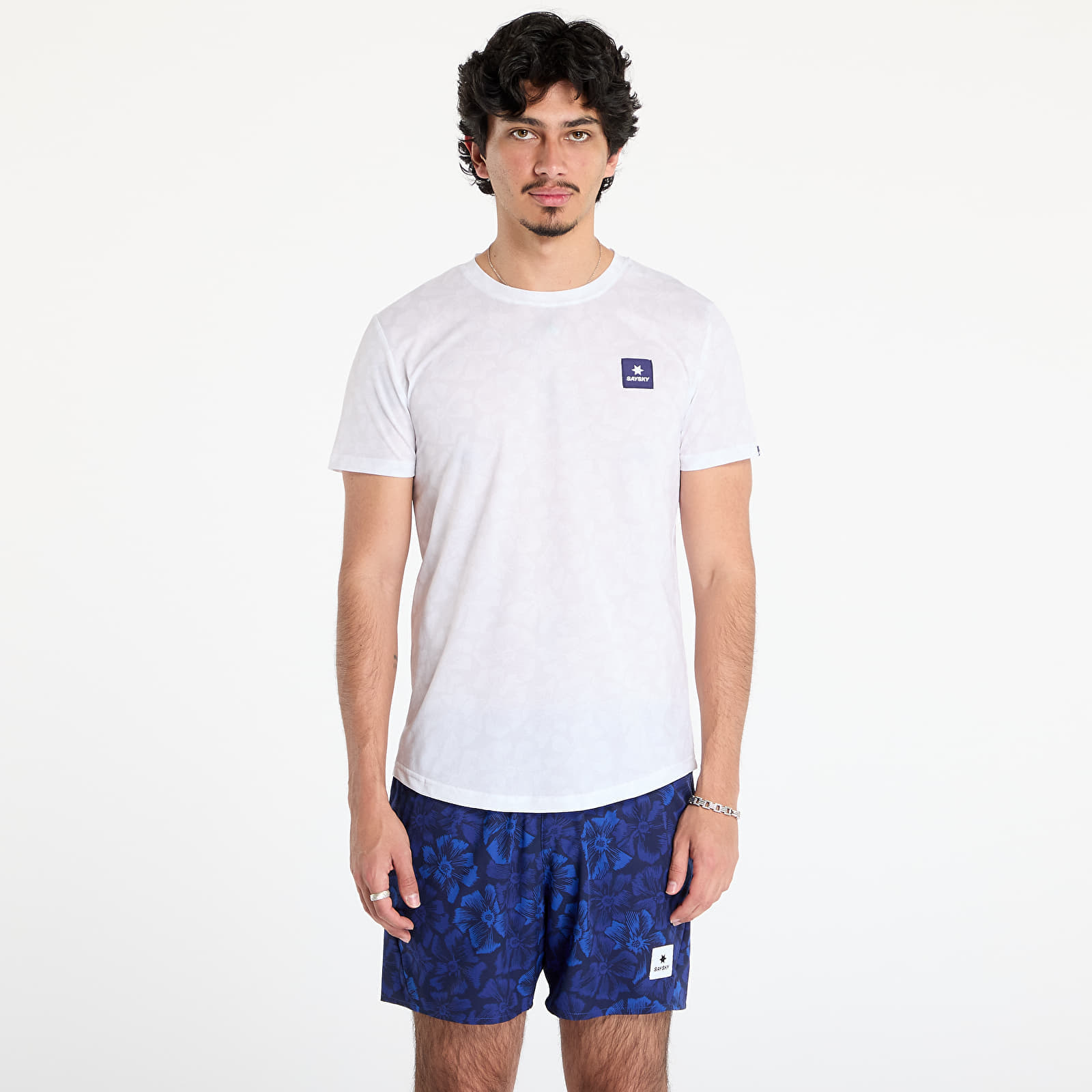 Тениска SAYSKY Flower Combat T-Shirt White AOP XL