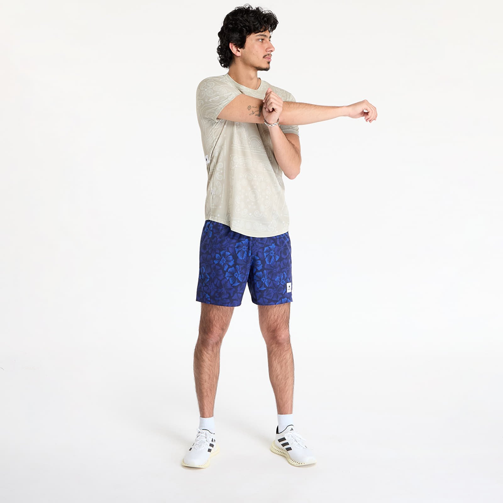 Pólók SAYSKY Paisley Combat T-shirt Beige Paisley AOP