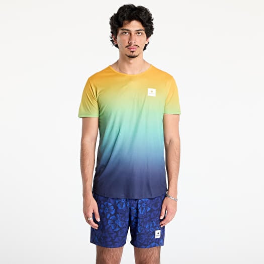 Majica SAYSKY Drip Dye Flow T-Shirt Blue Aop