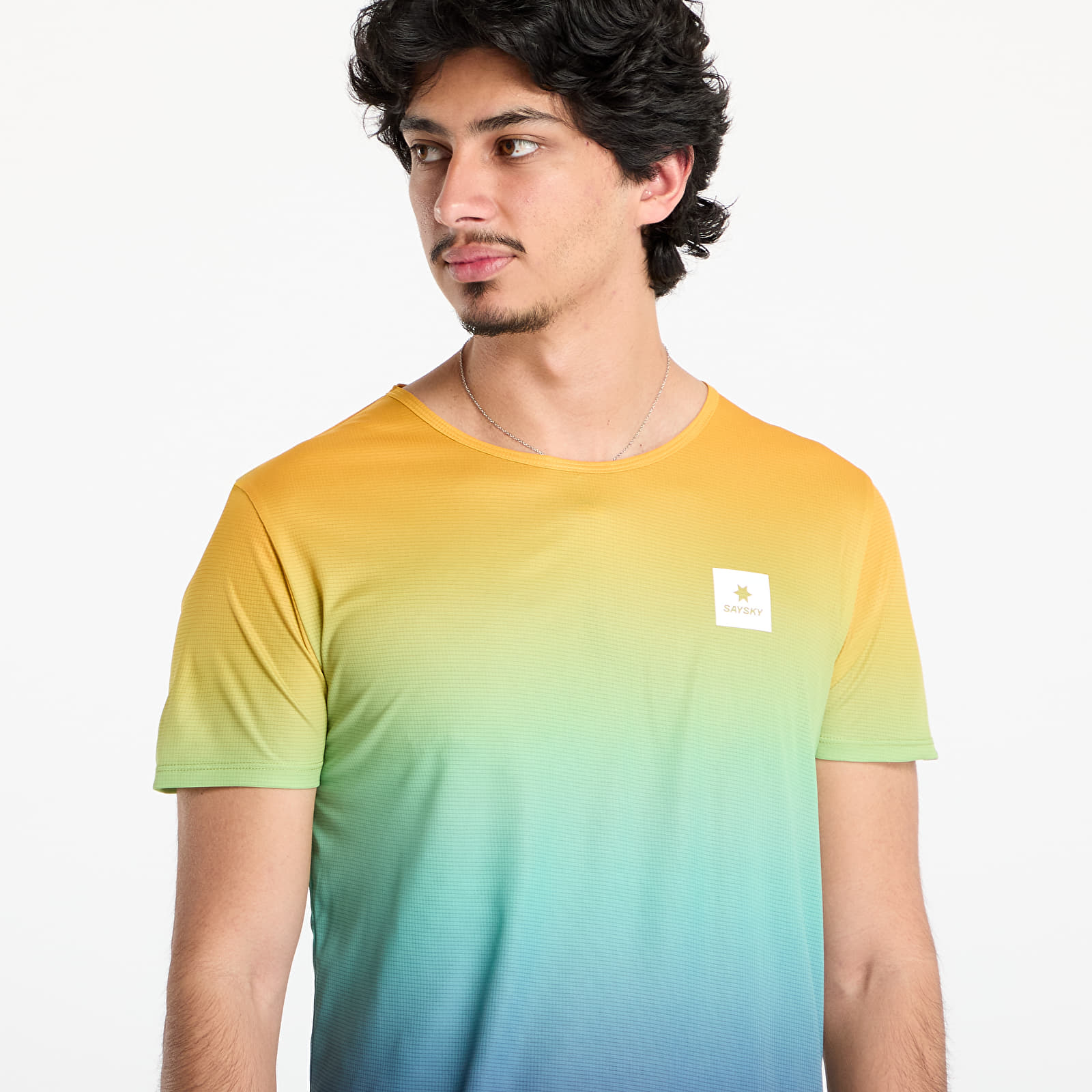 Pólók SAYSKY Drip Dye Flow T-Shirt Blue Aop