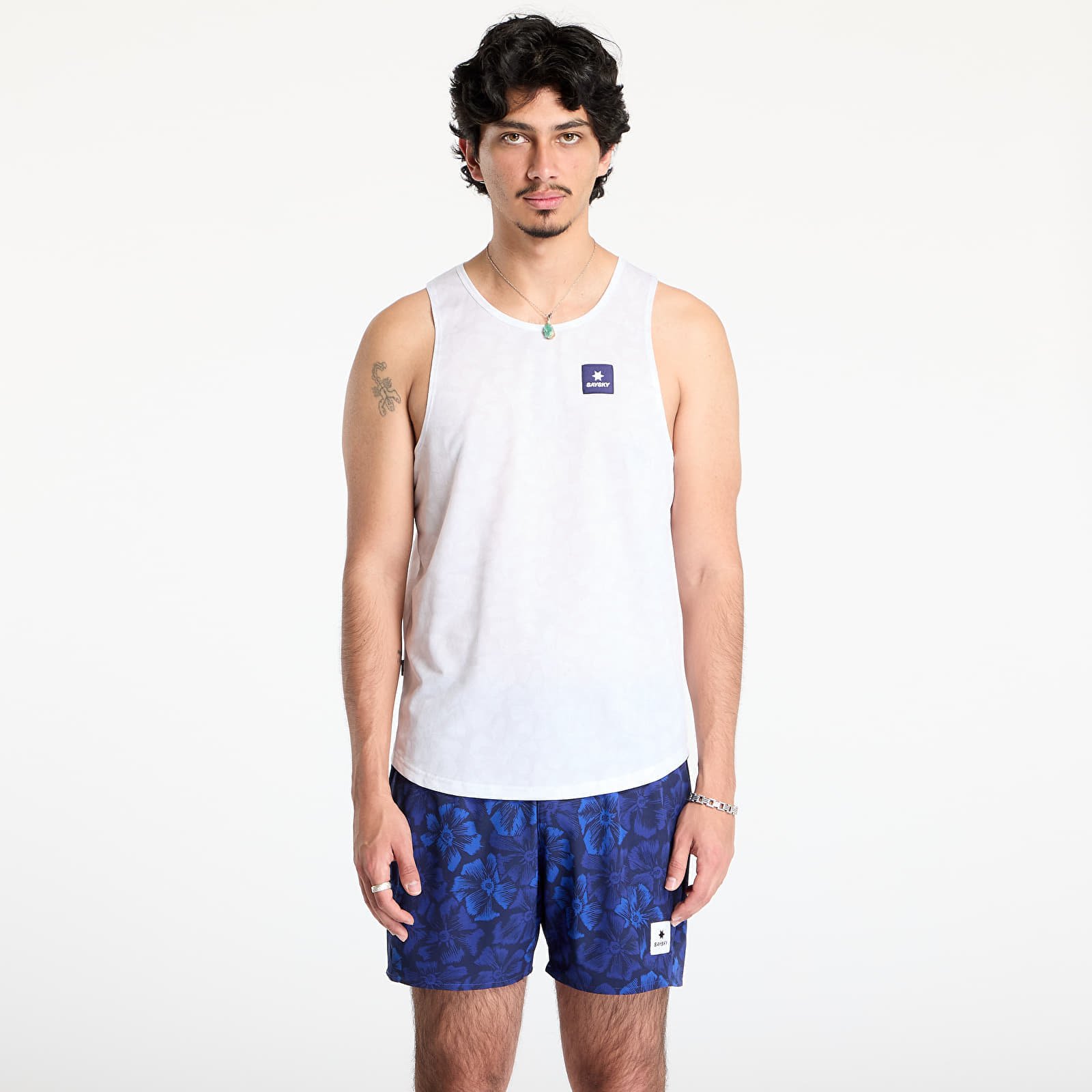 Trikó SAYSKY Flower Combat Singlet White AOP XL