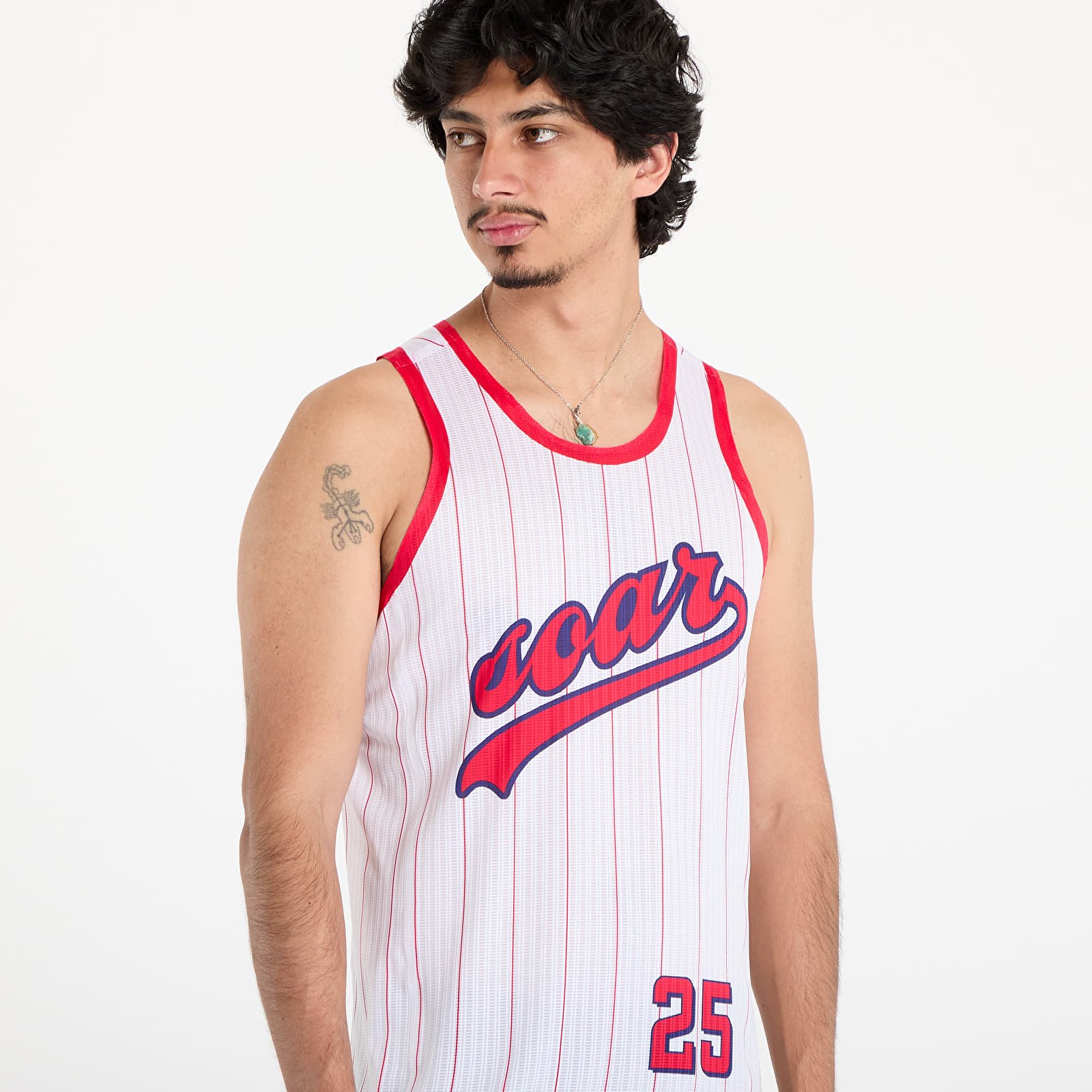 Ujjatlan pólók SOAR Men's American Race Vest White/ Red