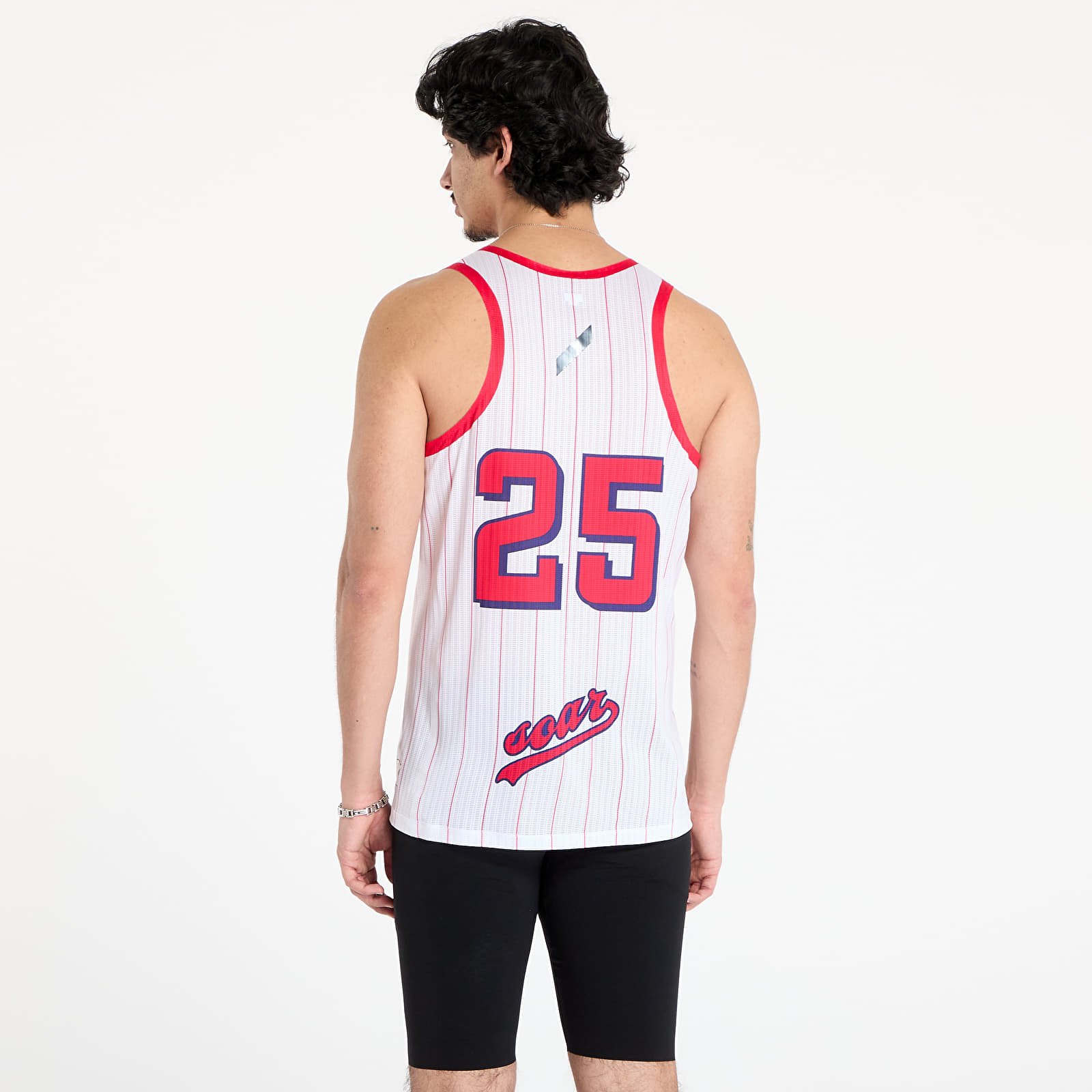 Ujjatlan pólók SOAR Men's American Race Vest White/ Red