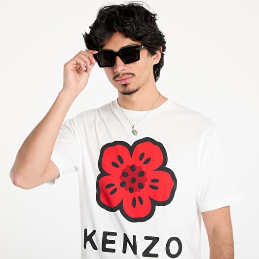 ★KENZO★ Kenzo Weave Slim Short Sleeve T-Shirt Off White FF Short Sleeve T-Shirt in Off White – SVRN