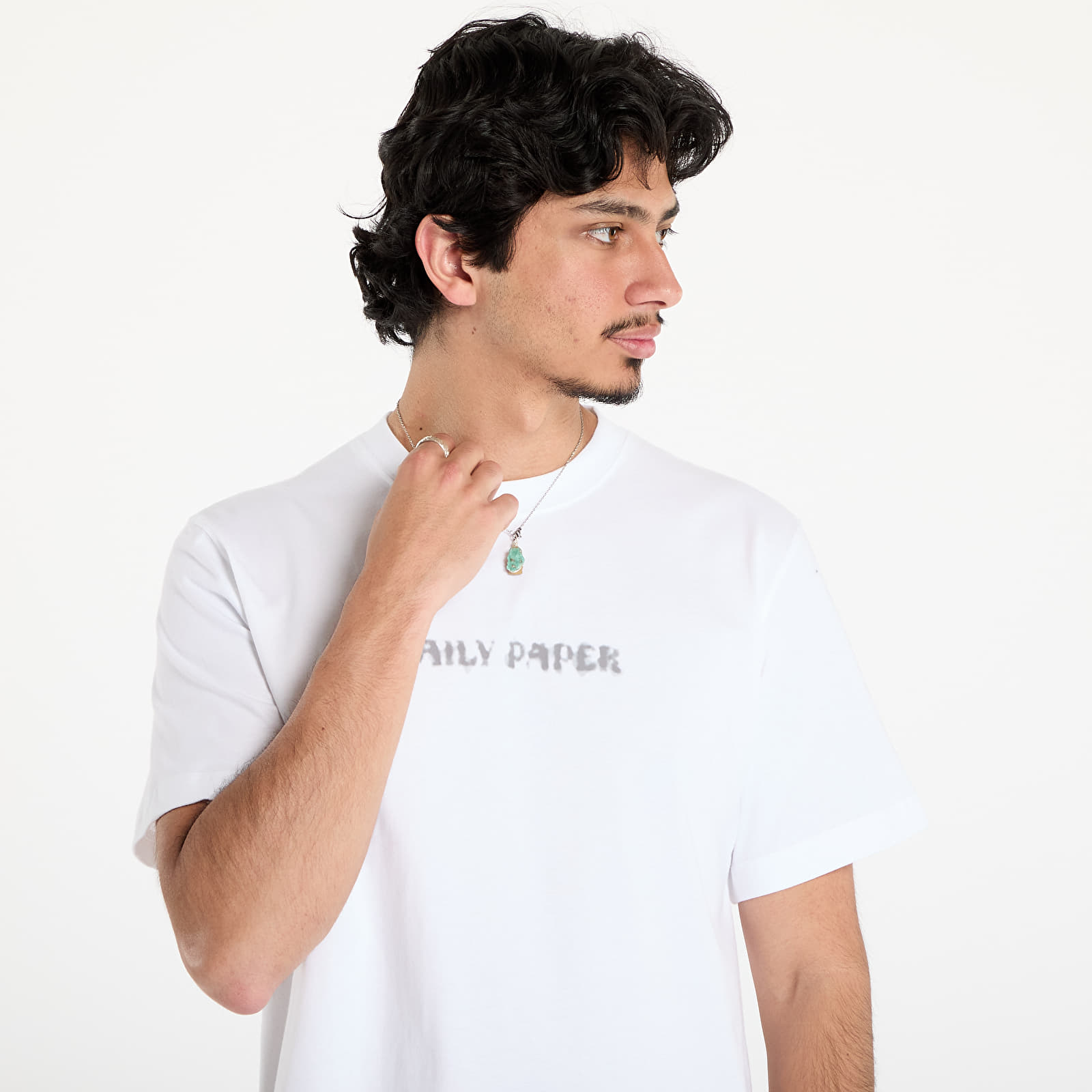 Pólók Daily Paper Shield Focus T-Shirt UNISEX White