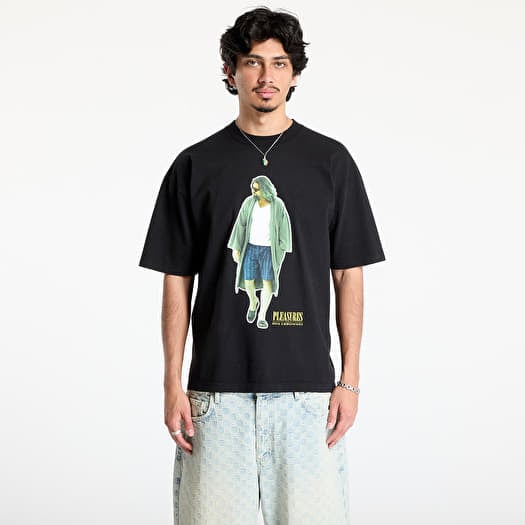 Marškinėliai PLEASURES Dude T-Shirt Black