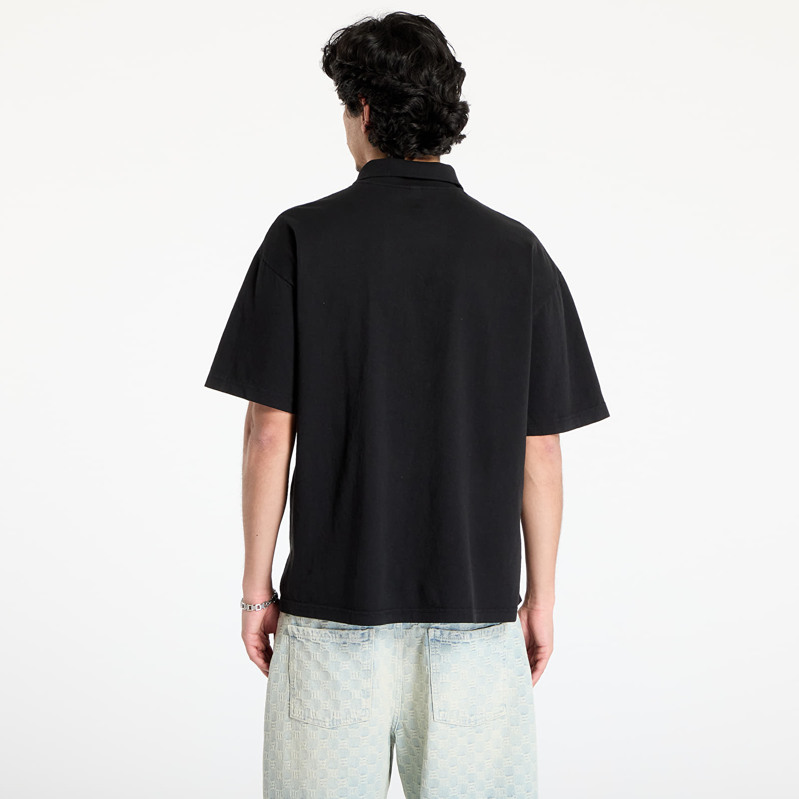 T-Shirts PLEASURES Tradition Polo Shirt Black