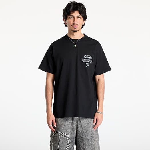 Marškinėliai Carhartt WIP Short Sleeve Sandwich T-Shirt UNISEX Black
