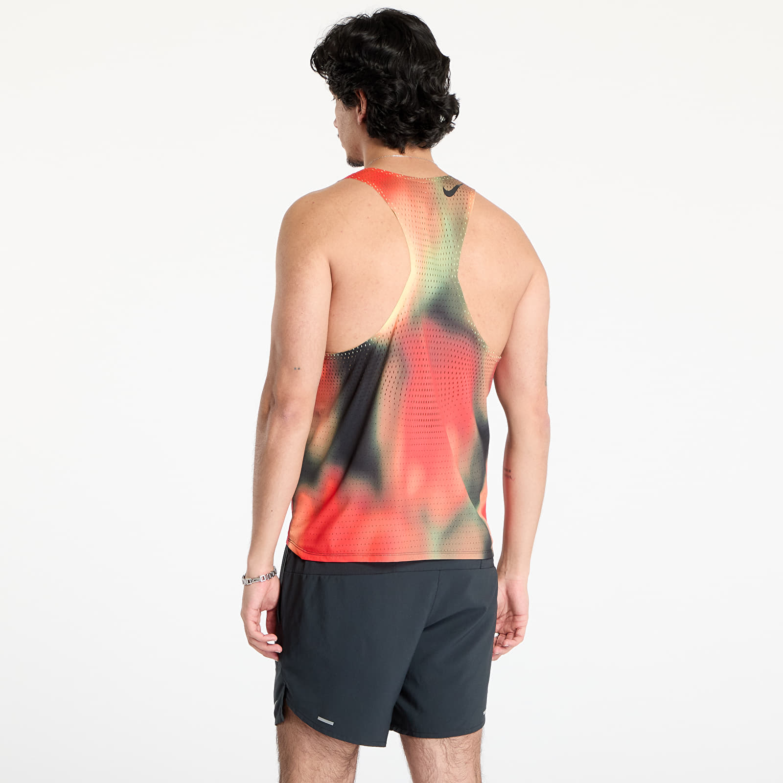 Ujjatlan pólók Nike AeroSwift Elite Entry Men's Dri-FIT ADV Running Tank Top Lt Lemon Twist/ Lt Crimson/ Black/ Black