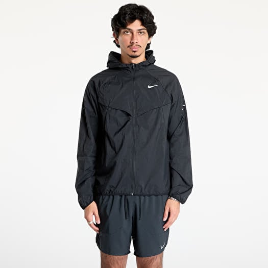 Tuulitakki Nike Stride Men's Repel UV Running Jacket Black/ Black/ Reflective Silv