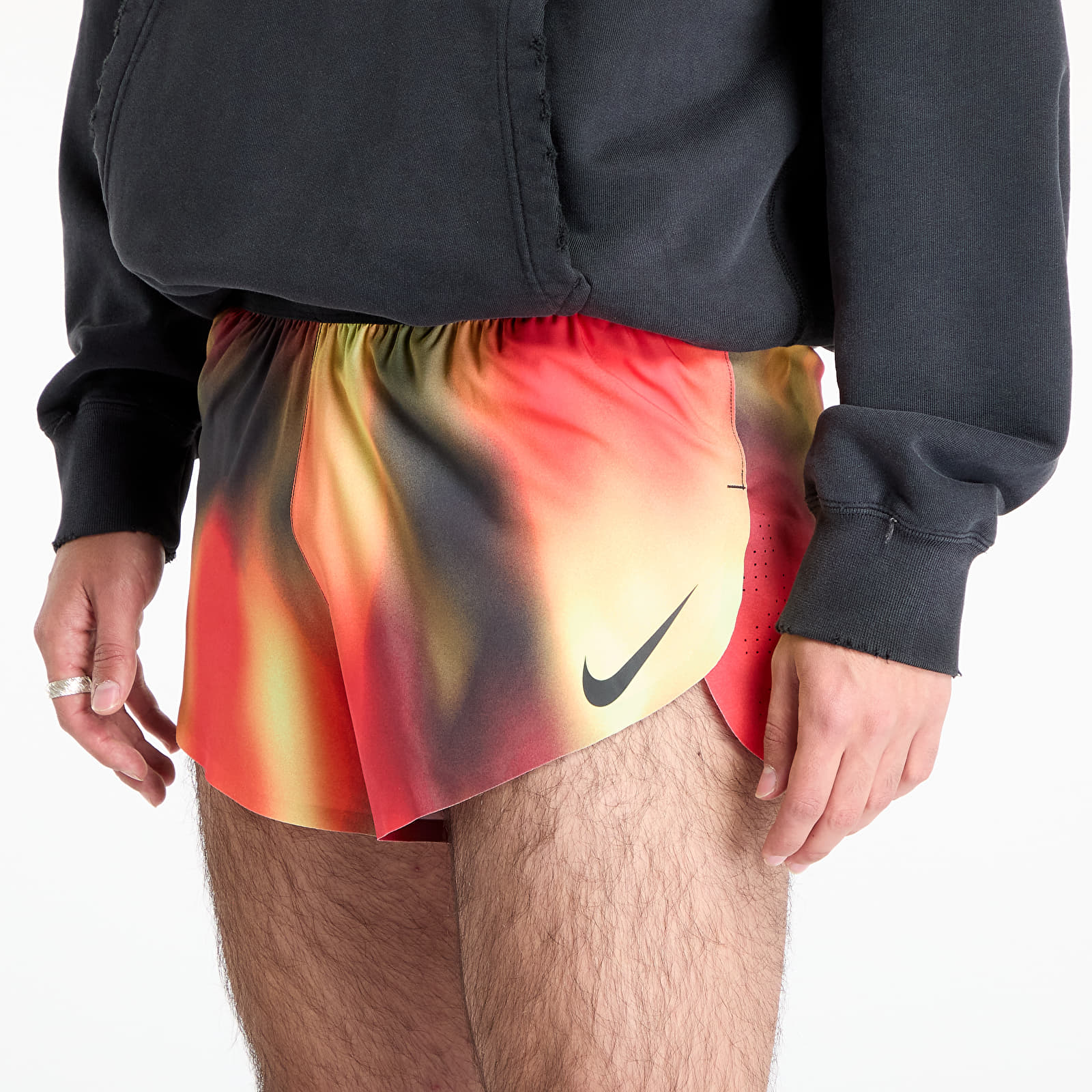 Šorti Nike AeroSwift Elite Entry Men's Dri-FIT ADV Running Shorts Lt Lemon Twist/ Lt Crimson/ Black/ Black