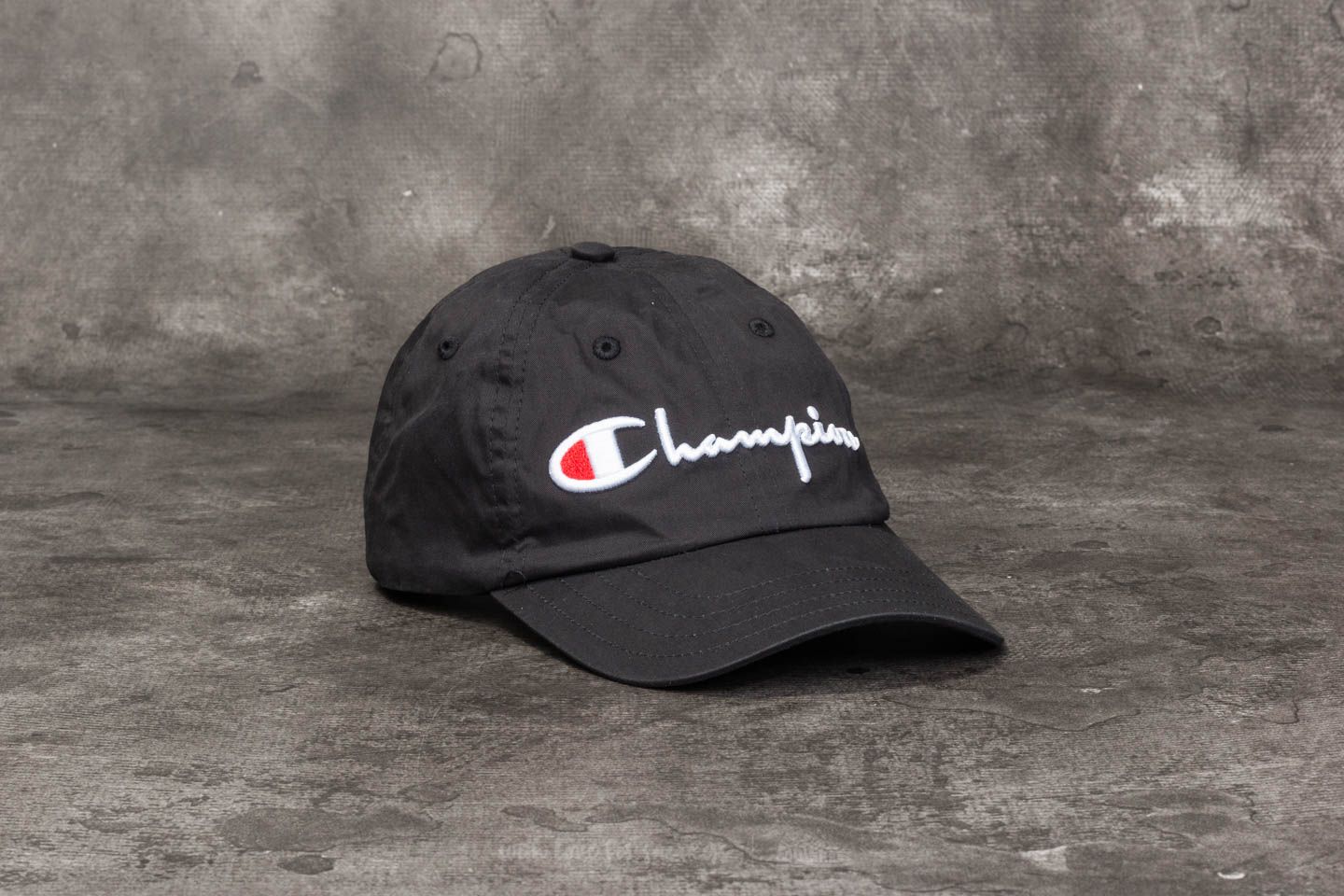 Black champion baseball cap best sale