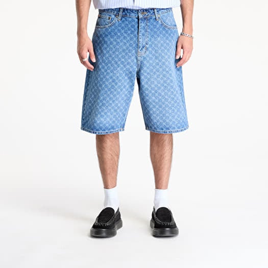 Shortsit Daily Paper Monogram Denim Shorts Blue