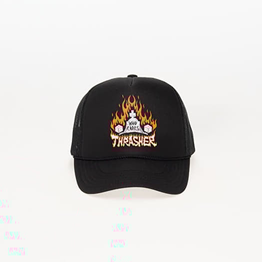 Cap Thrasher Who Cares by Neckface Trucker Snapback Cap Black