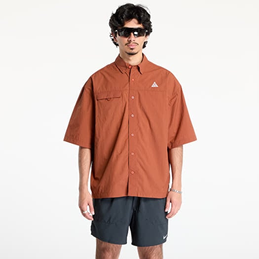 Paita Nike ACG "Orb Weaver" UV Repel Short-Sleeve Shirt Cinnamon/ Picante Red/ Summit White