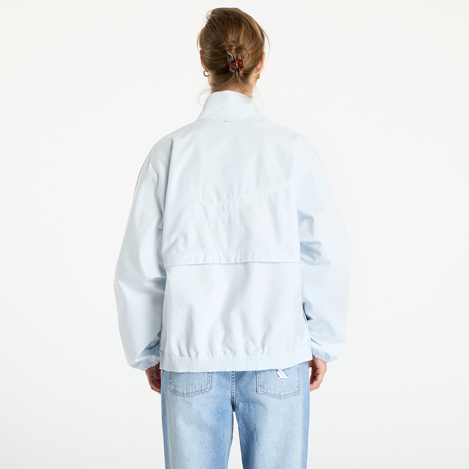 Sieviešu jakas Nike Sportswear Collection Women's Oversized Windrunner Twill Jacket Blue Tint/ Blue Tint/ Sail