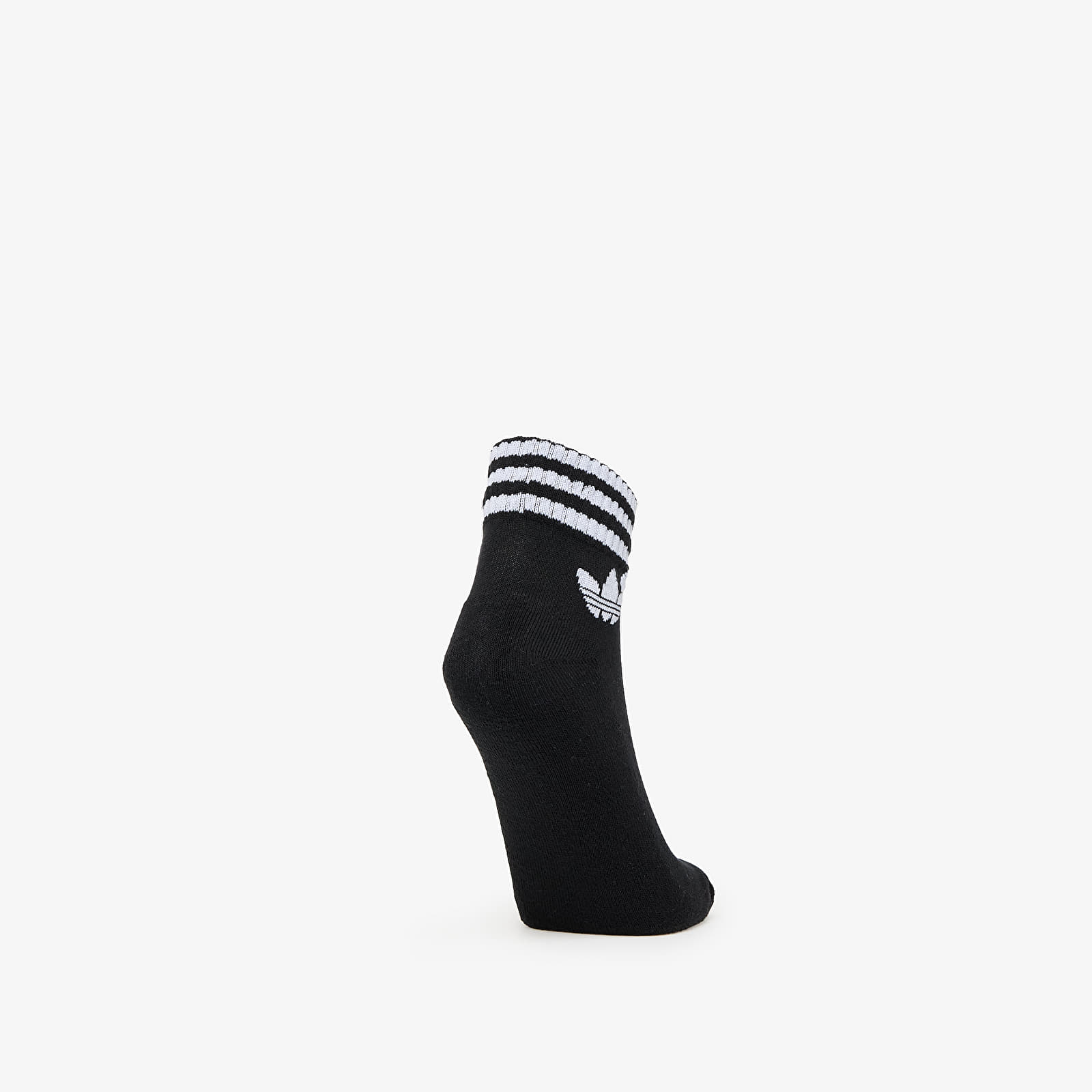Sokid adidas 3-Stripes Ankle Socks 3-Pack White/ Medium Grey Heather/ Black