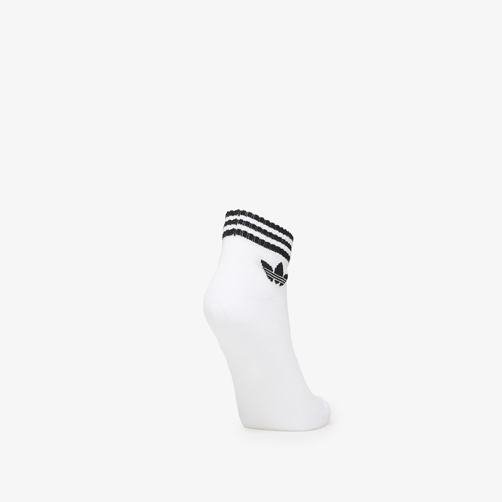 Sokid adidas 3-Stripes Ankle Socks 3-Pack White/ Medium Grey Heather/ Black