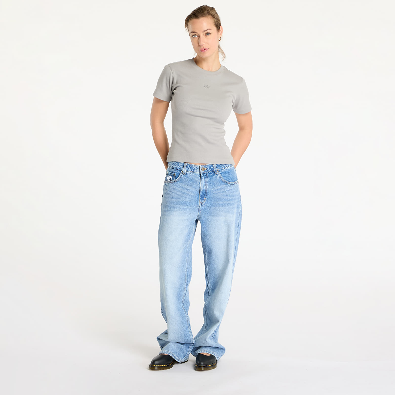 Women's T-shirts Daily Paper Unit Rib Fitted T-Shirt Wet Weather