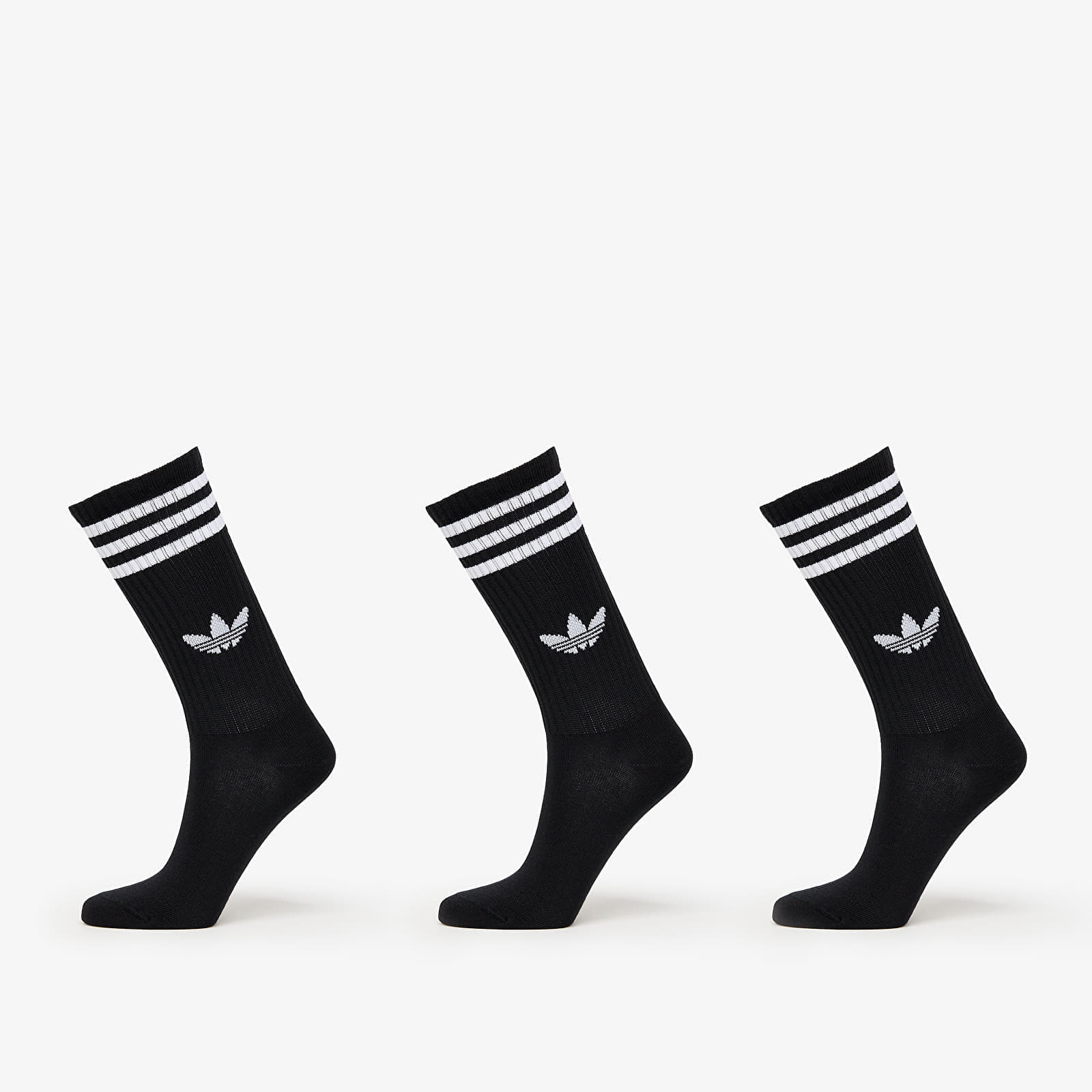 adidas 3-Stripes High Crew Socks 3-Pack Black/ Lucid Red/ Lucid Blue XL