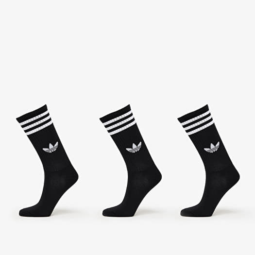 adidas 3-Stripes High Crew Socks 3-Pack Black/ Lucid Red/ Lucid Blue