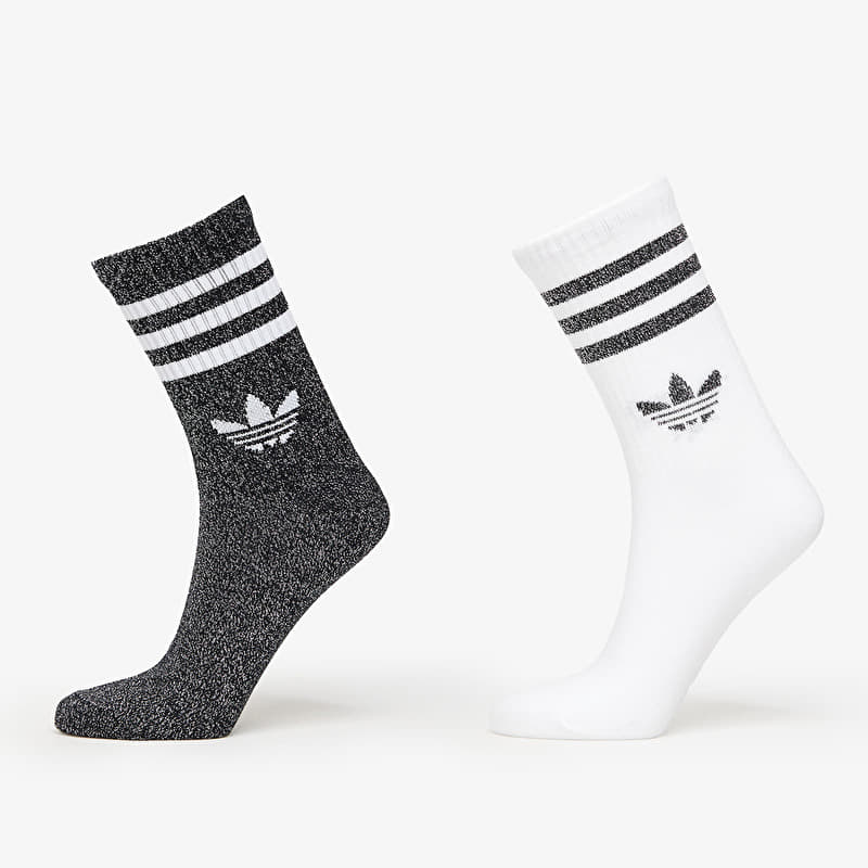 Calzini adidas 3-Stripes Glitter Crew Socks 2-Pack Black/ Lucid Red/ Lucid Blue