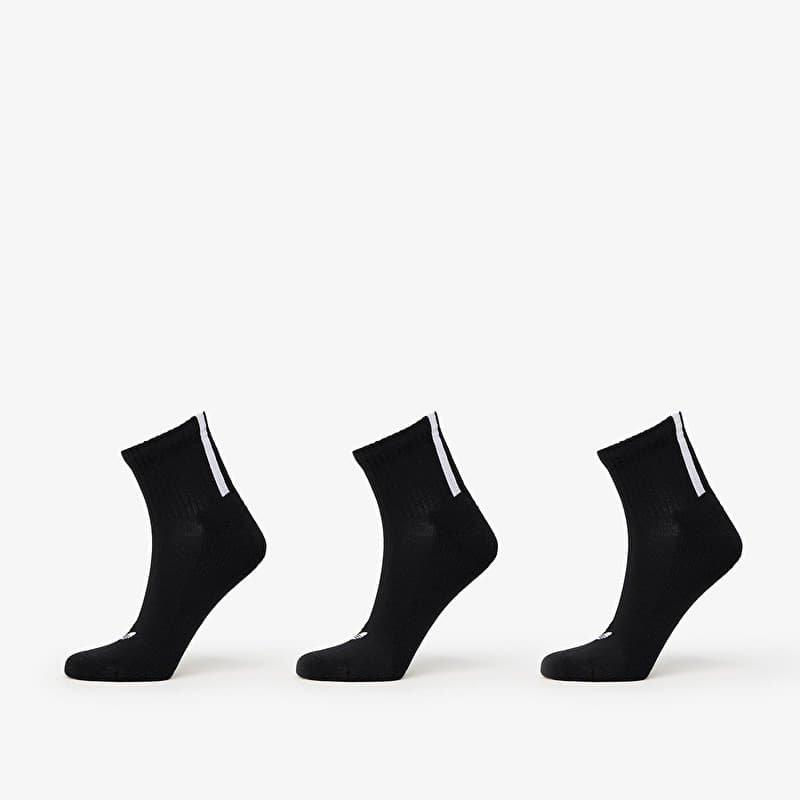 Socken adidas Quarter 3 Back Stripes Socks 3-Pack Black/ White