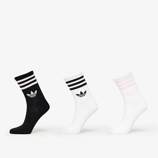 adidas 3-Stripes Crew Socks 3-Pack White/ Night Indigo/ White