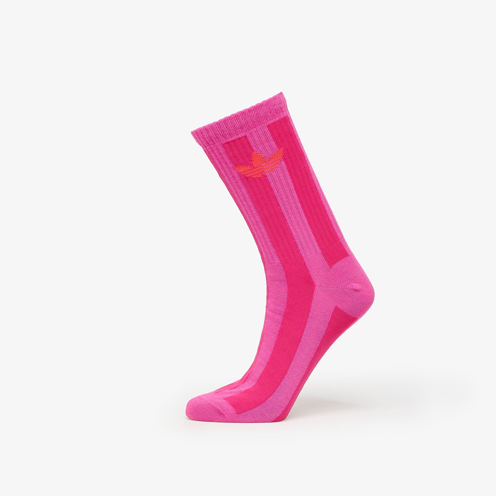 Sokid adidas Striped Crew Socks 2-Pack Off White/ Signal Green