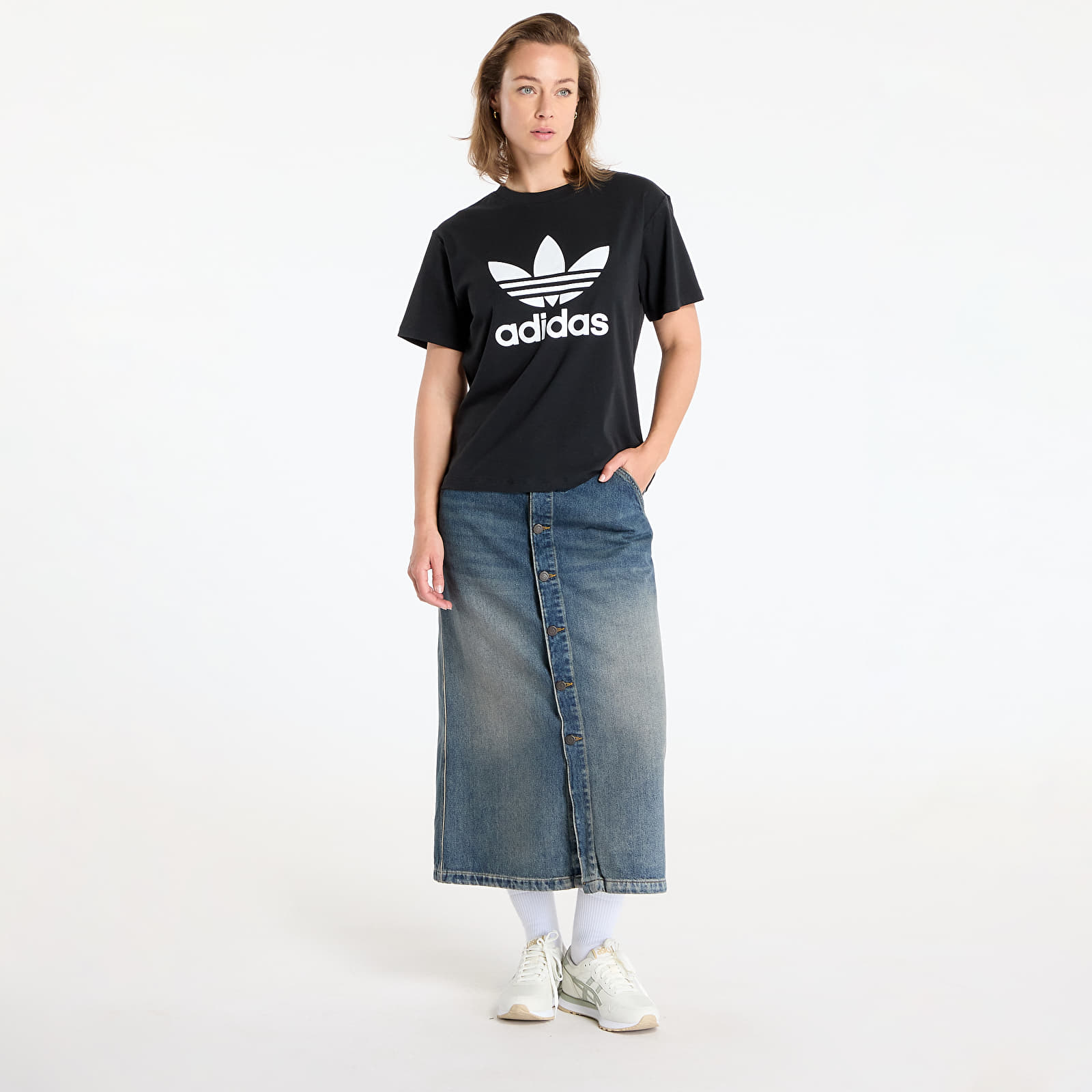 T-särgid adidas Trefoil Regular Tee Black