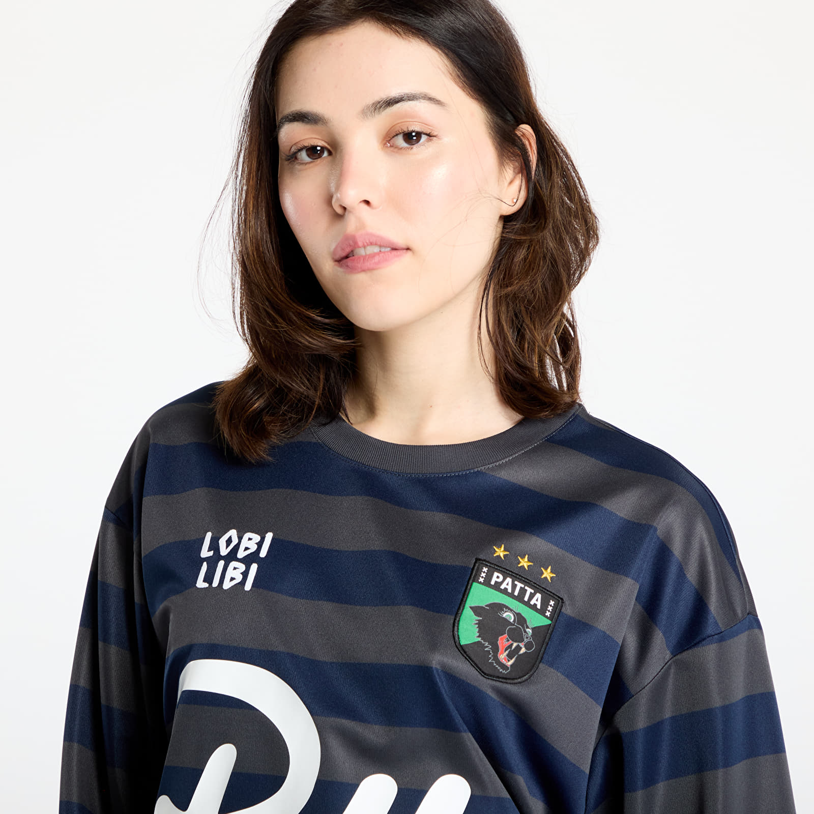 Trikood Patta Striped Longsleeve Football Jersey UNISEX Forged Iron