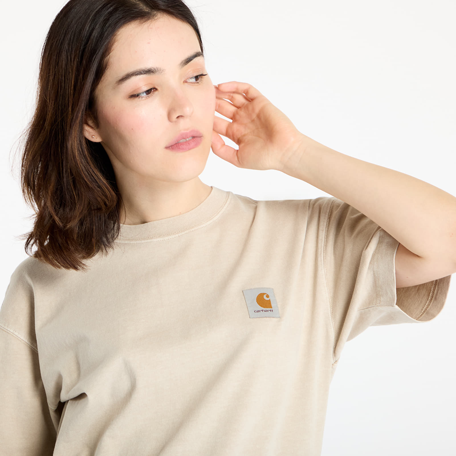 T-shirts Carhartt WIP Short Sleeve Nelson T-Shirt UNISEX Fleur De Sel Garment Dyed