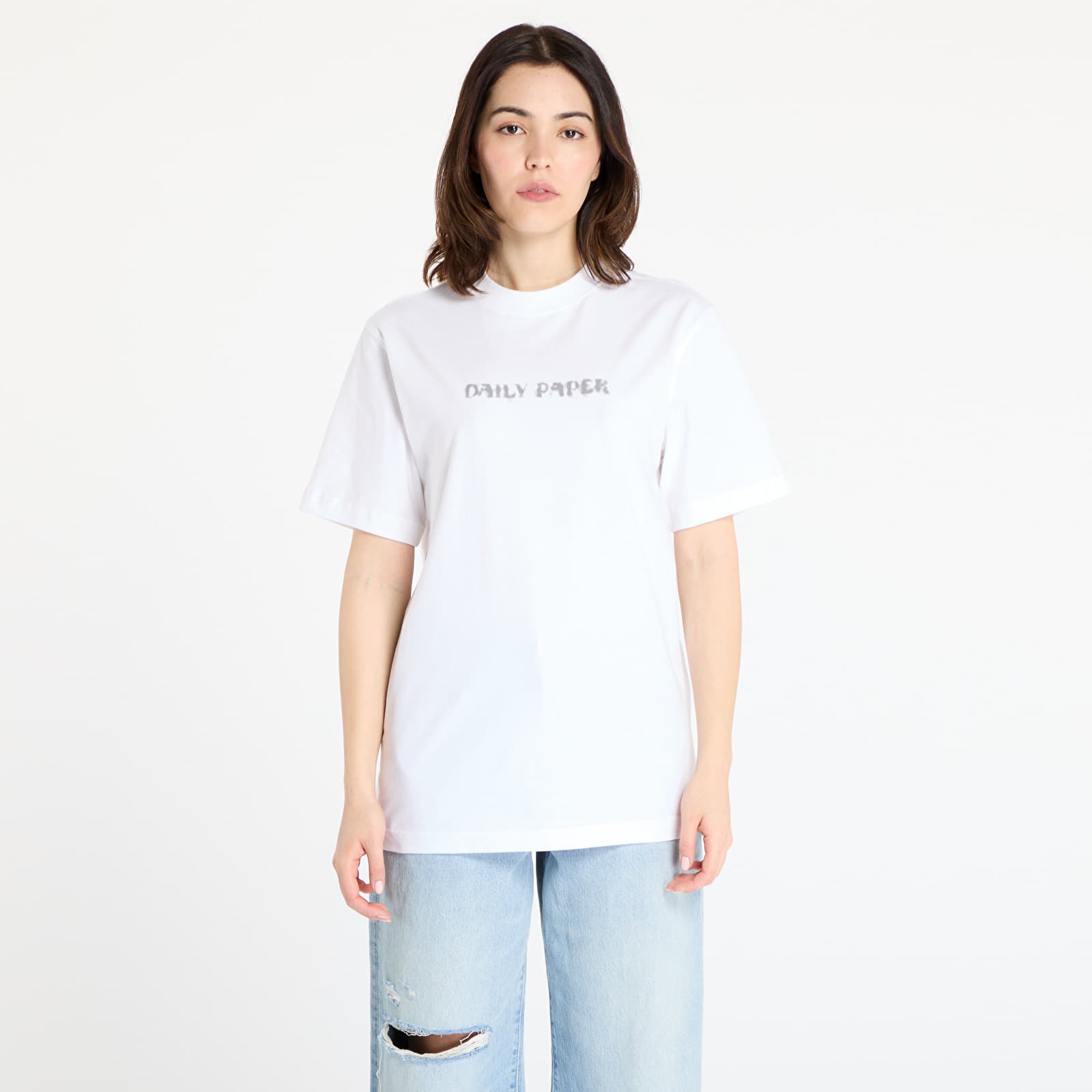 Pólók Daily Paper Shield Focus T-Shirt UNISEX White