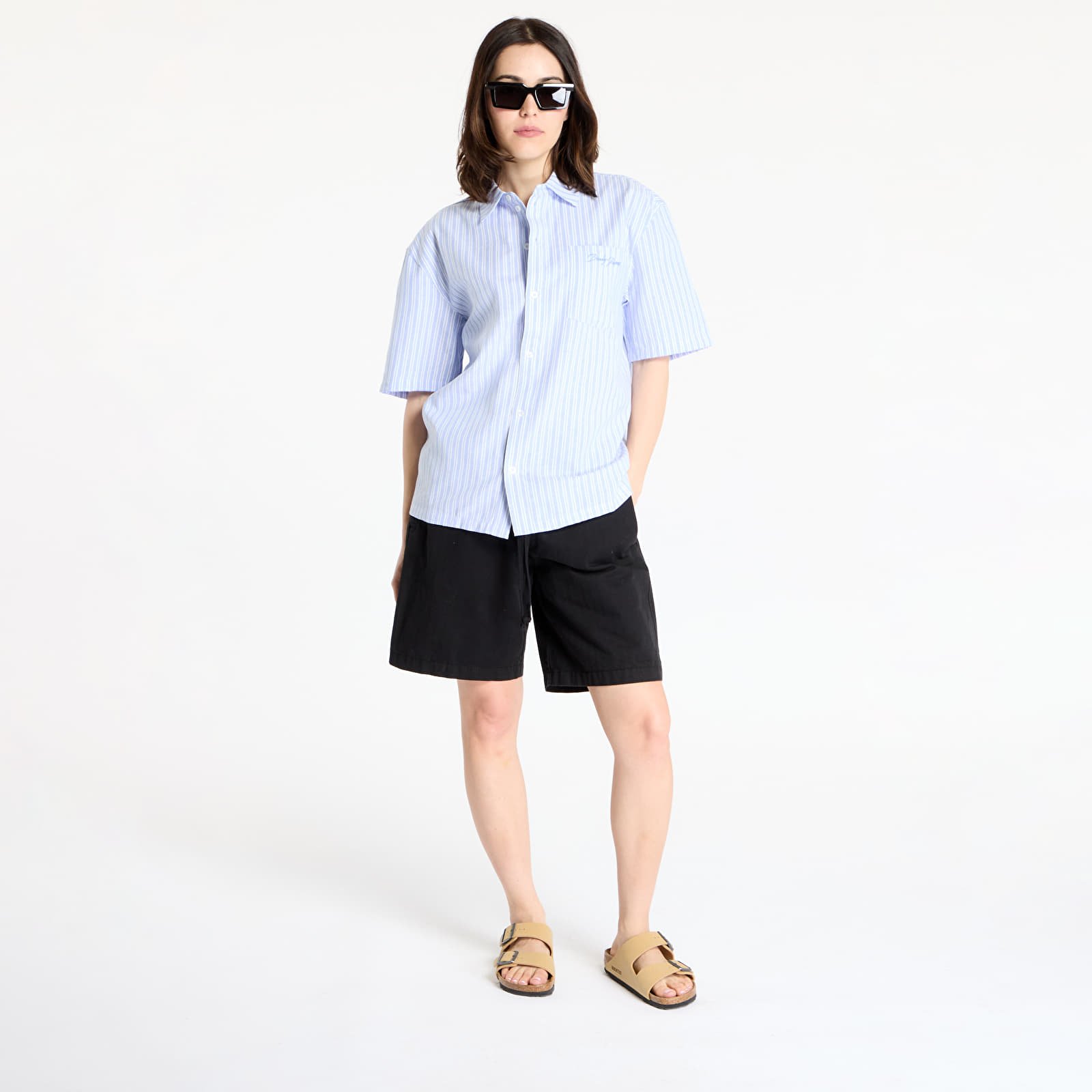 Krekli Daily Paper Stripe Short Sleeve Shirt UNISEX Stripe