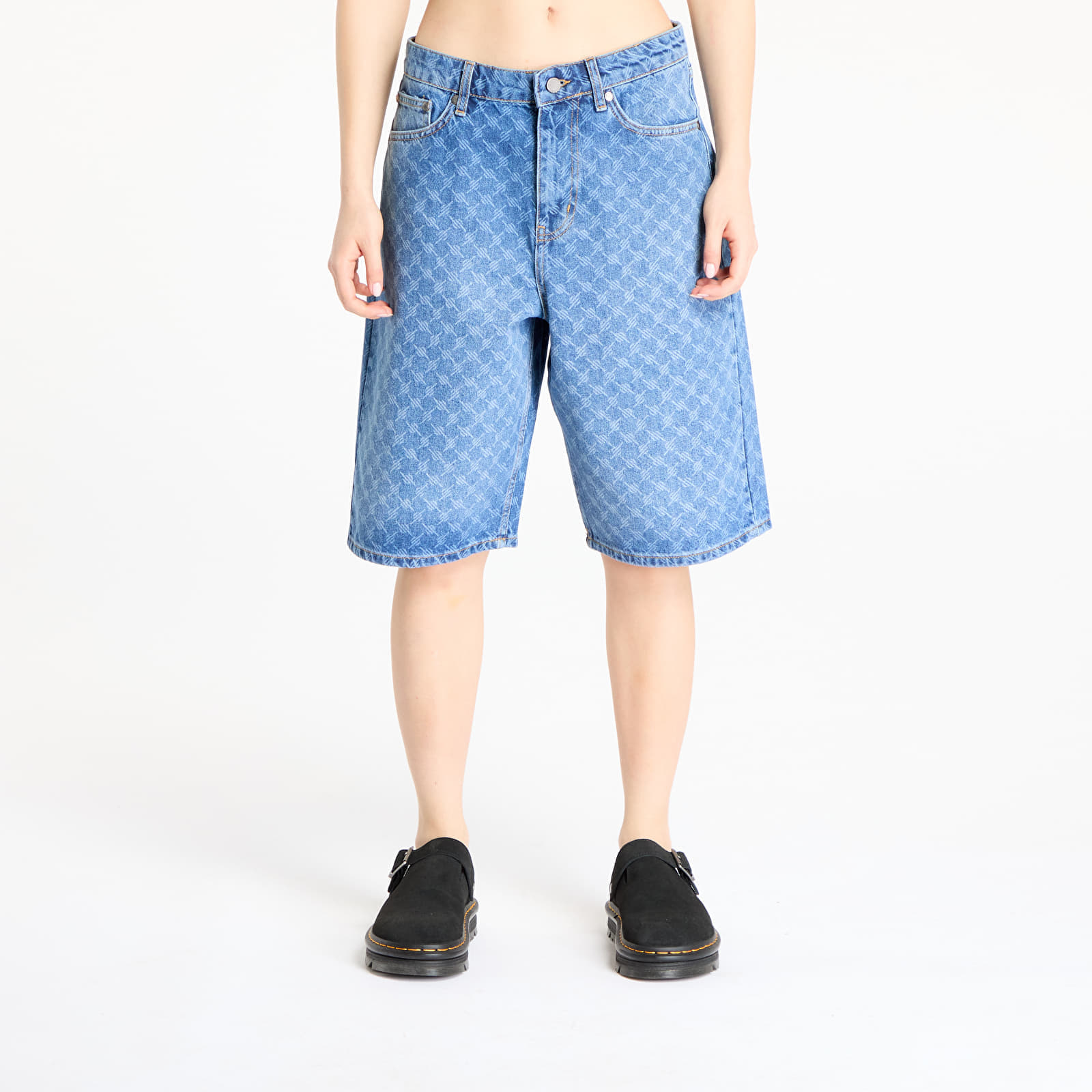 Pantaloni scurți Daily Paper Monogram Denim Shorts Blue XS
