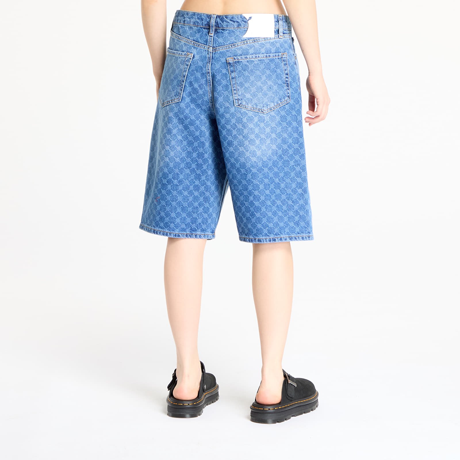 Šorti Daily Paper Monogram Denim Shorts Blue