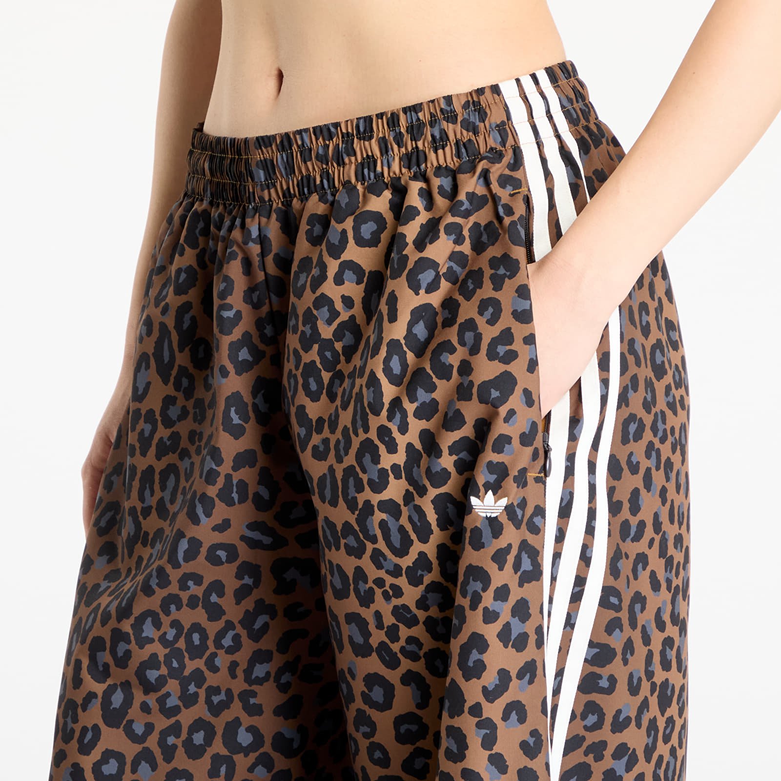 Women's trousers adidas Leopard Firebird Oversized Track Tracksuit Bottoms Multicolor