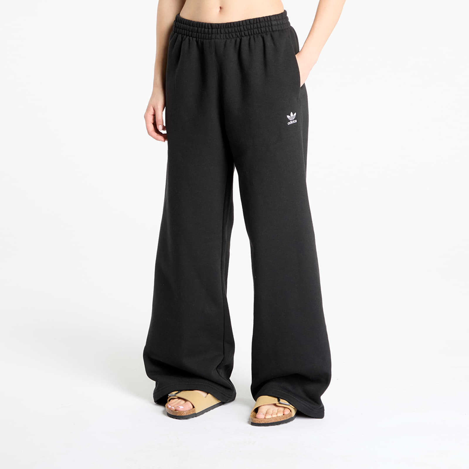 Παντελόνια adidas Essentials Wide Leg Pant Fleece Black M