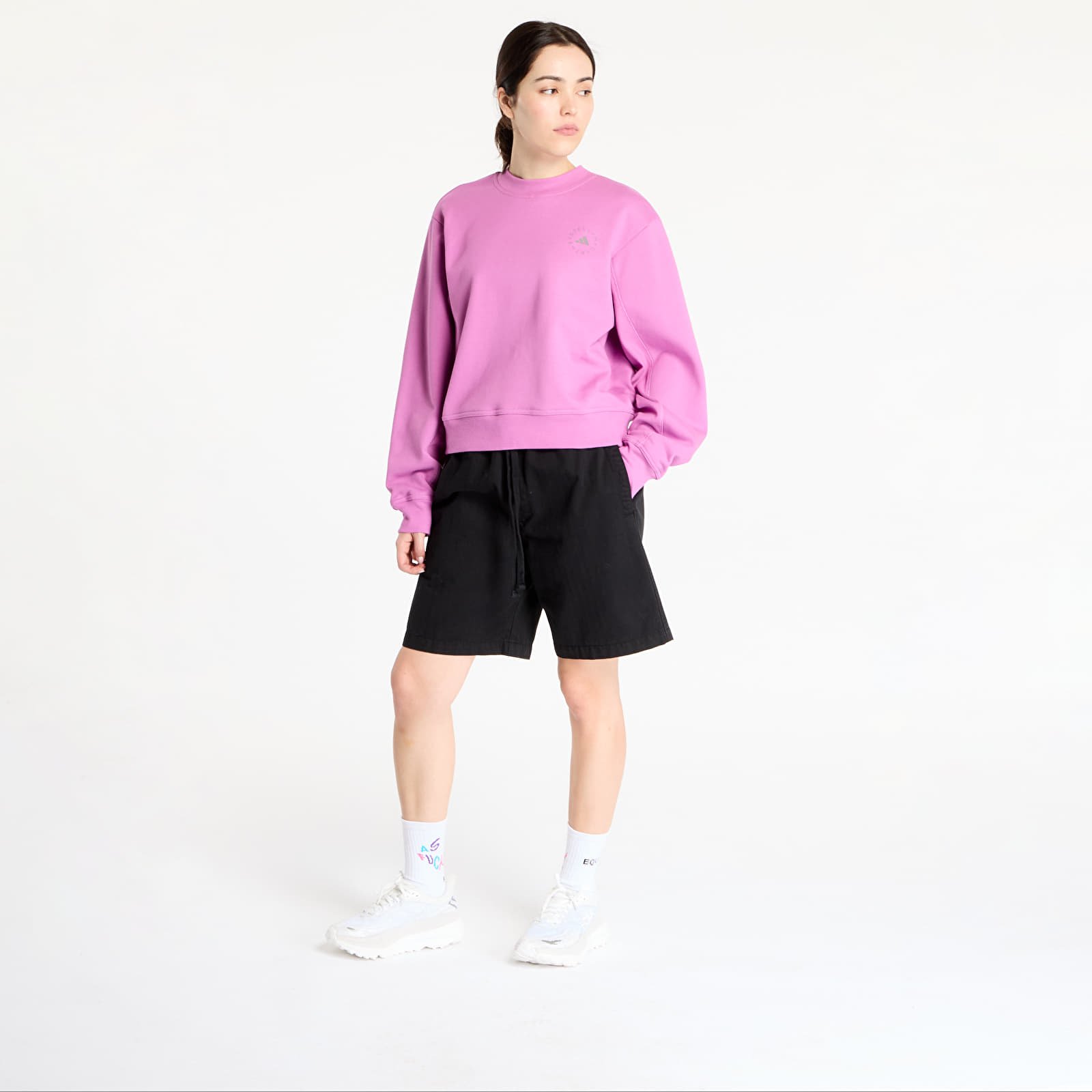 Mikinas ar kapuci un sporta krekli adidas by Stella Mccartney Regular Sweatshirt Purple/ Semi Pulse Lilac