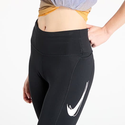 Leggings Nike Fast Women's Mid-Rise 7/8 Leggings Black Footshop