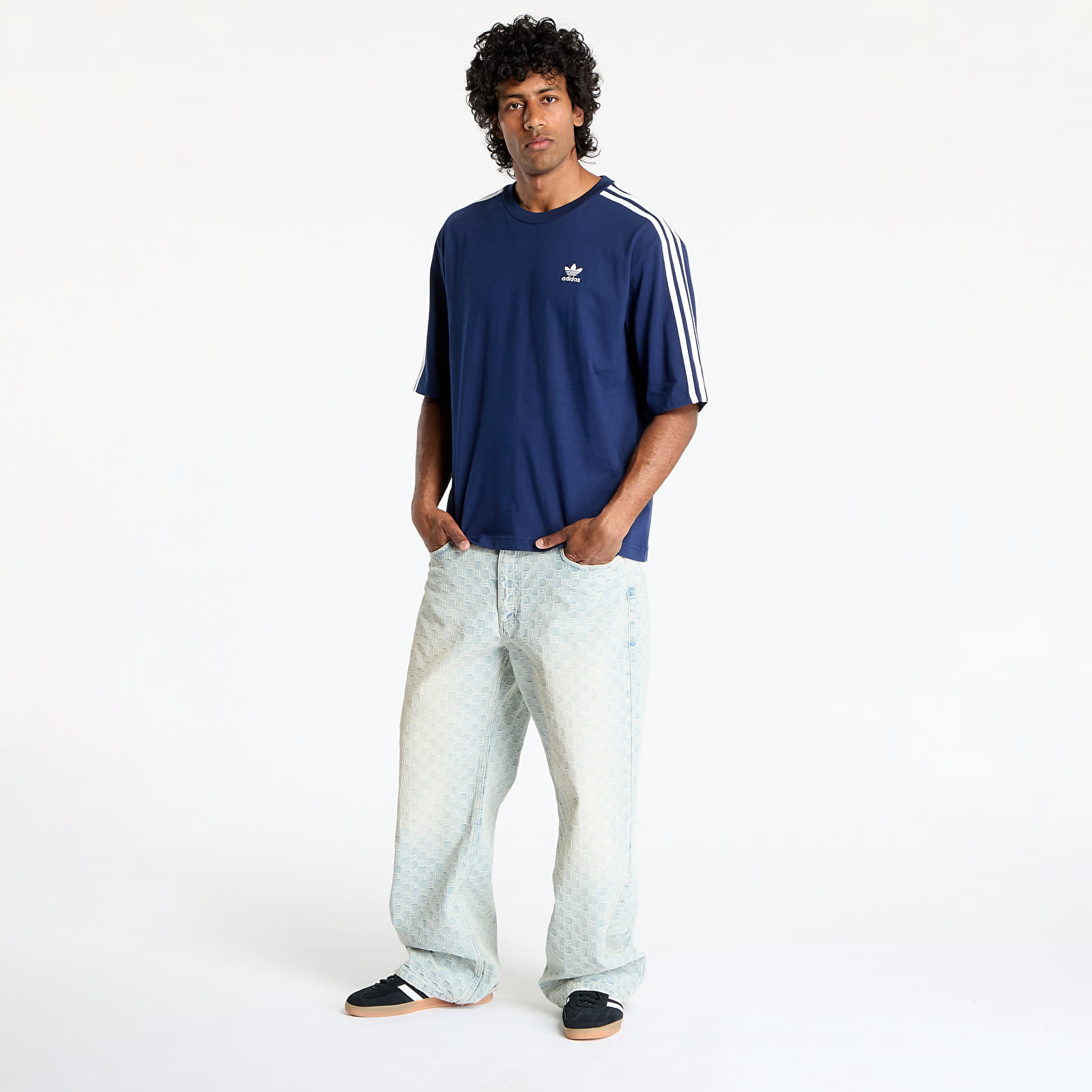 T-krekli adidas Adicolor Oversized T-Shirt Night Indigo