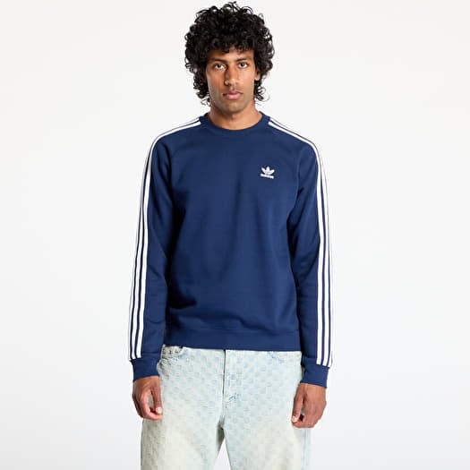 adidas Adicolor Classics 3-Stripes Crew Sweatshirt Night Indigo/ Chalk Pearl/ Dove Grey