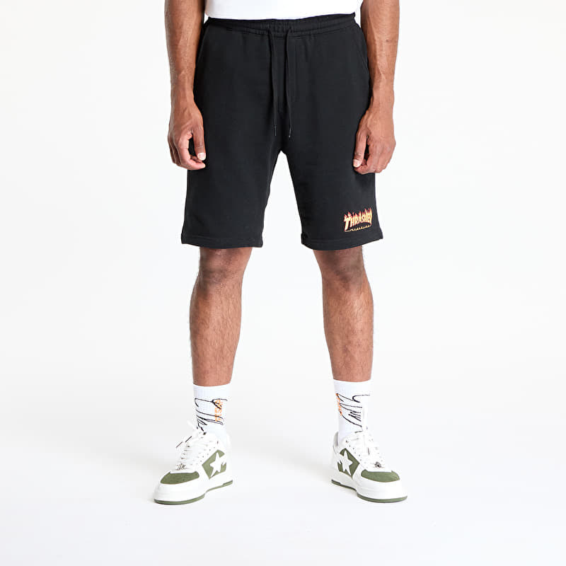 Thrasher Flame P.E. Shorts Black