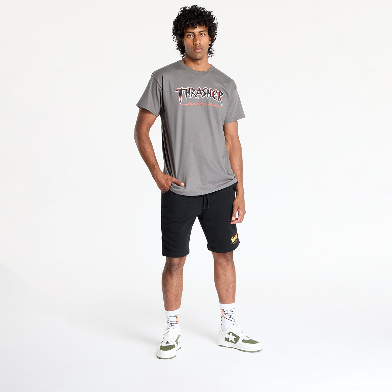 T-shirts Thrasher Slash T-shirt Charcoal
