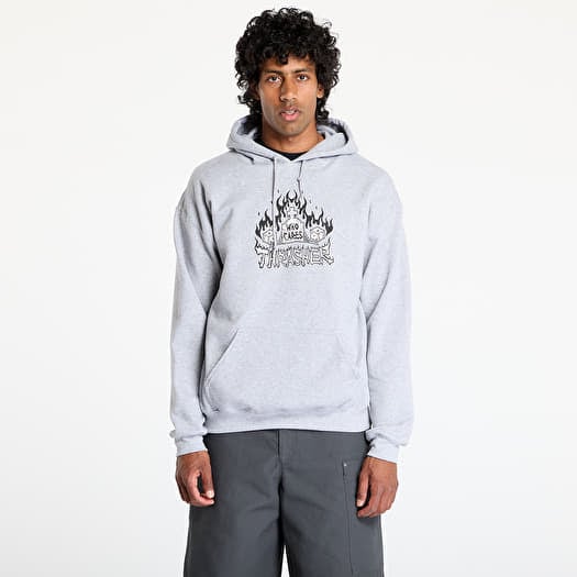 Thrasher Who Cares by Neckface Hoodie Grey