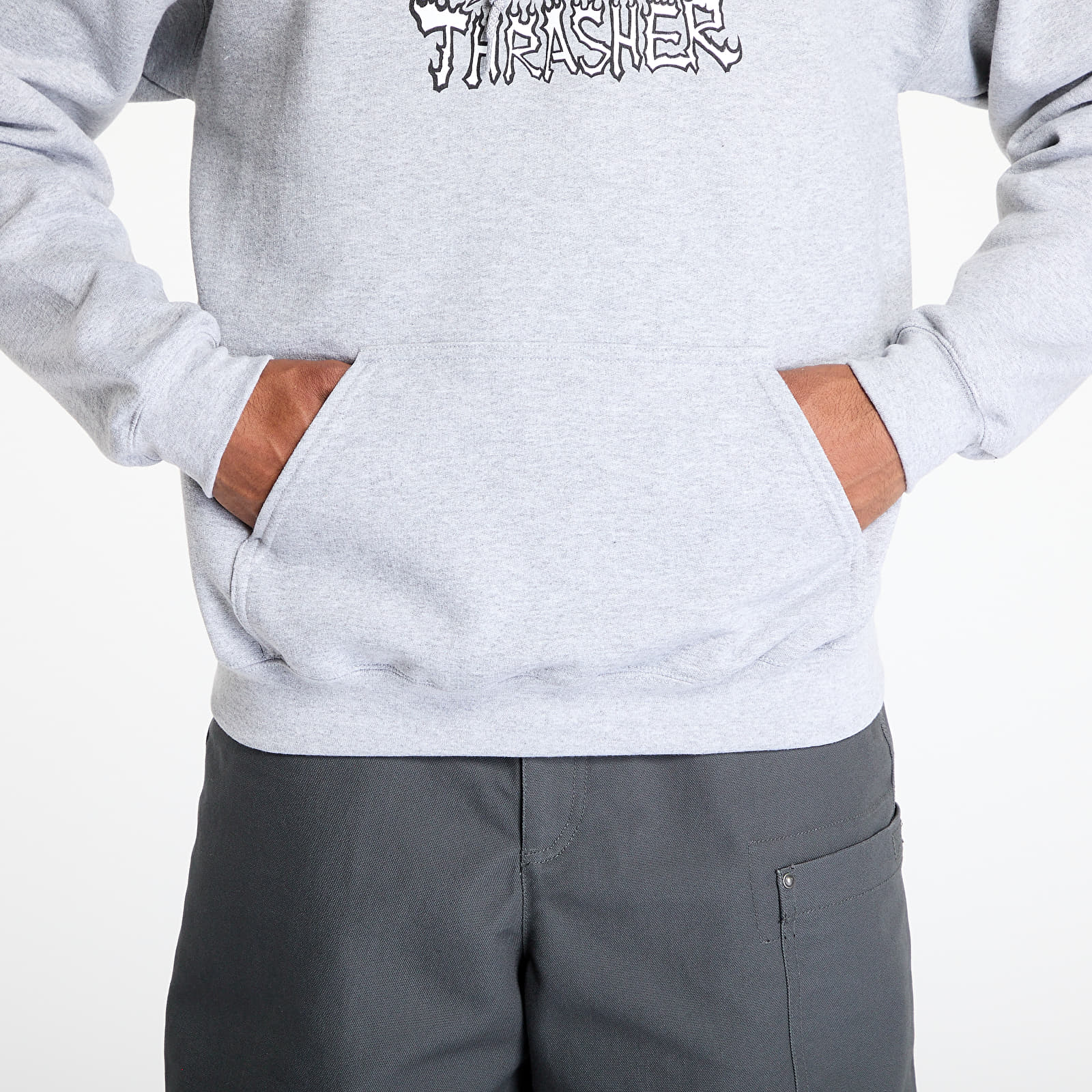 Kapuutsikud ja kampsunid Thrasher Who Cares by Neckface Hoodie Grey