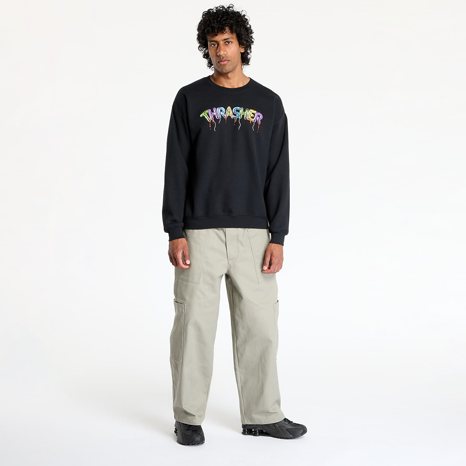 Kapucnis pulóverek és pulcsik Thrasher Balloons Crewneck Black