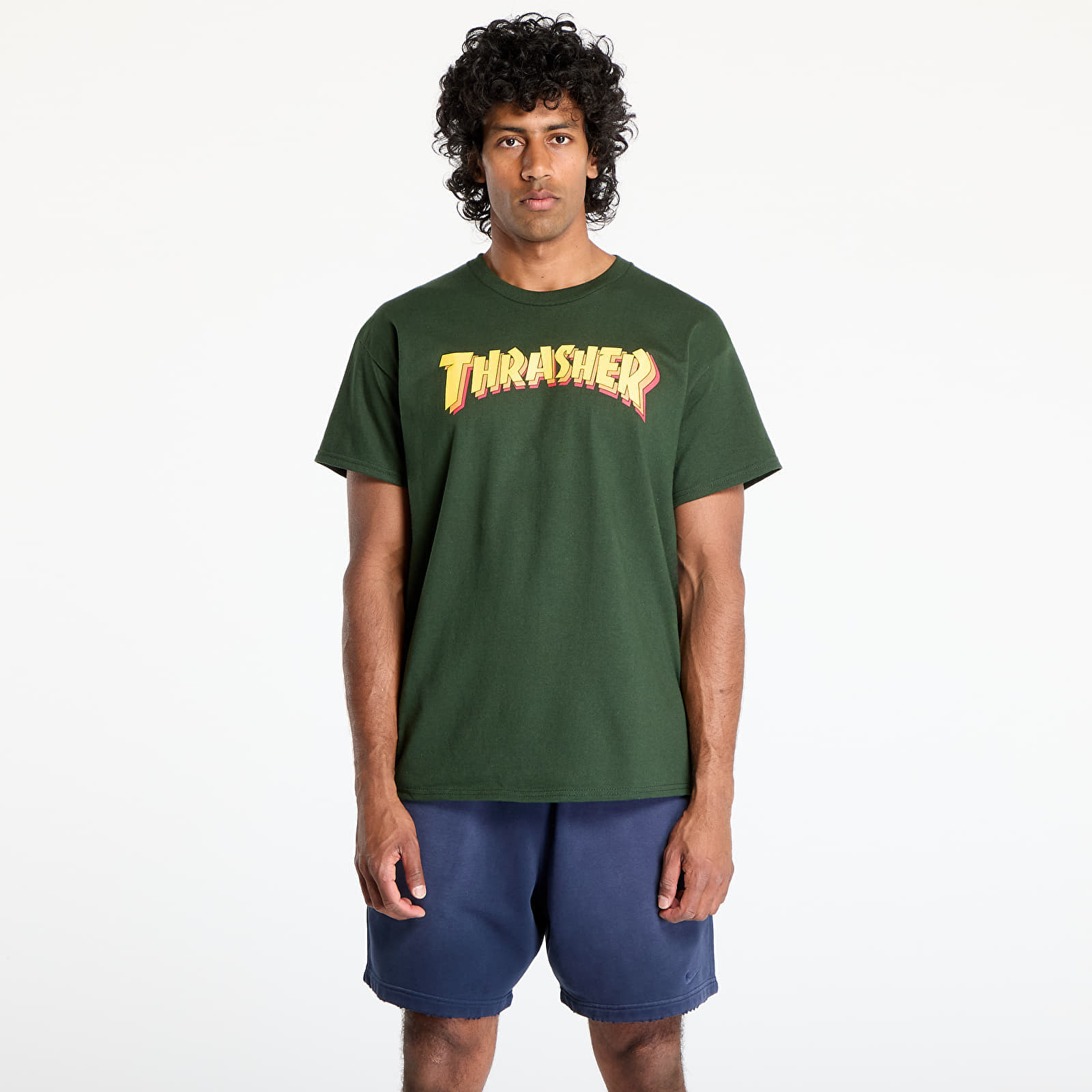 Μπλουζάκι Thrasher Stacked T-Shirt Forest Green XXL