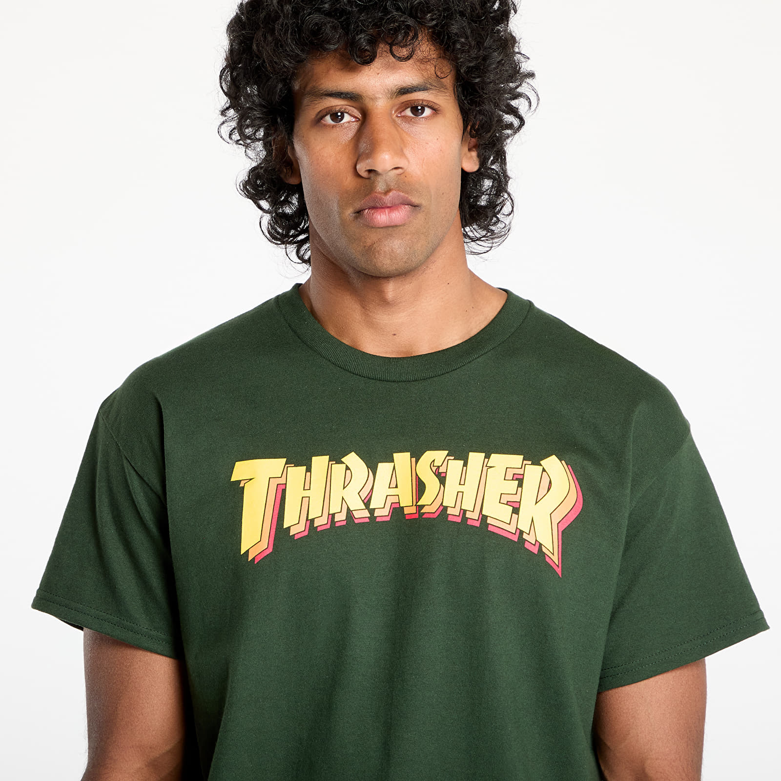 T-särgid Thrasher Stacked T-Shirt Forest Green